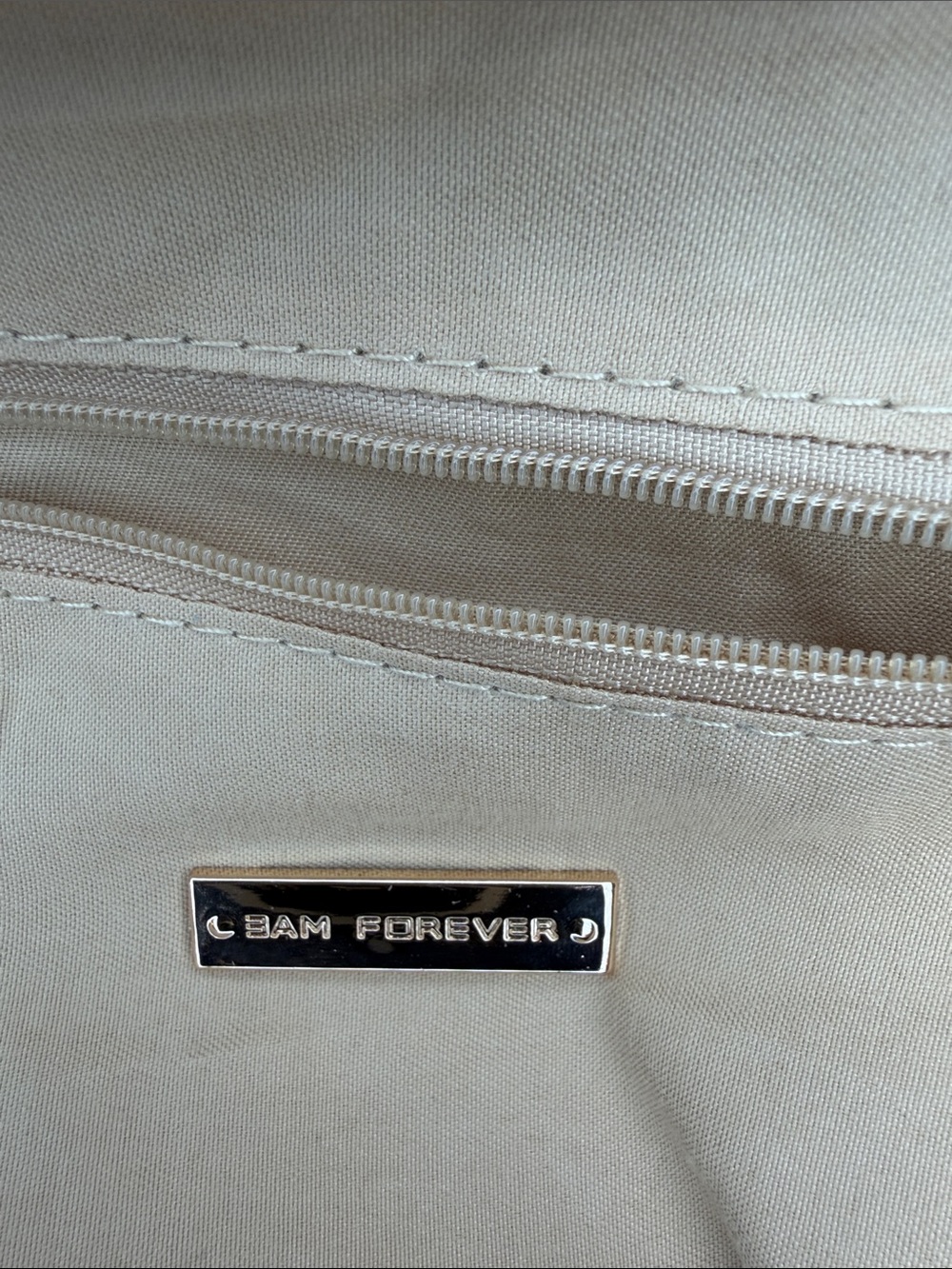 Denim NWOT 3 AM monogram Crossbody bag with large front pocket. 10 X 7 x2 - Picture 10 of 12